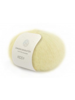 Pale Yellow Kid Mohair Yarn